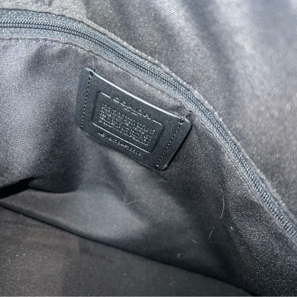 Coach Black Leather Tote Bag - Picture 7 of 10